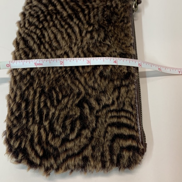 Patricia Nash Shearling Wristlet Dark Brown color - Picture 11 of 14